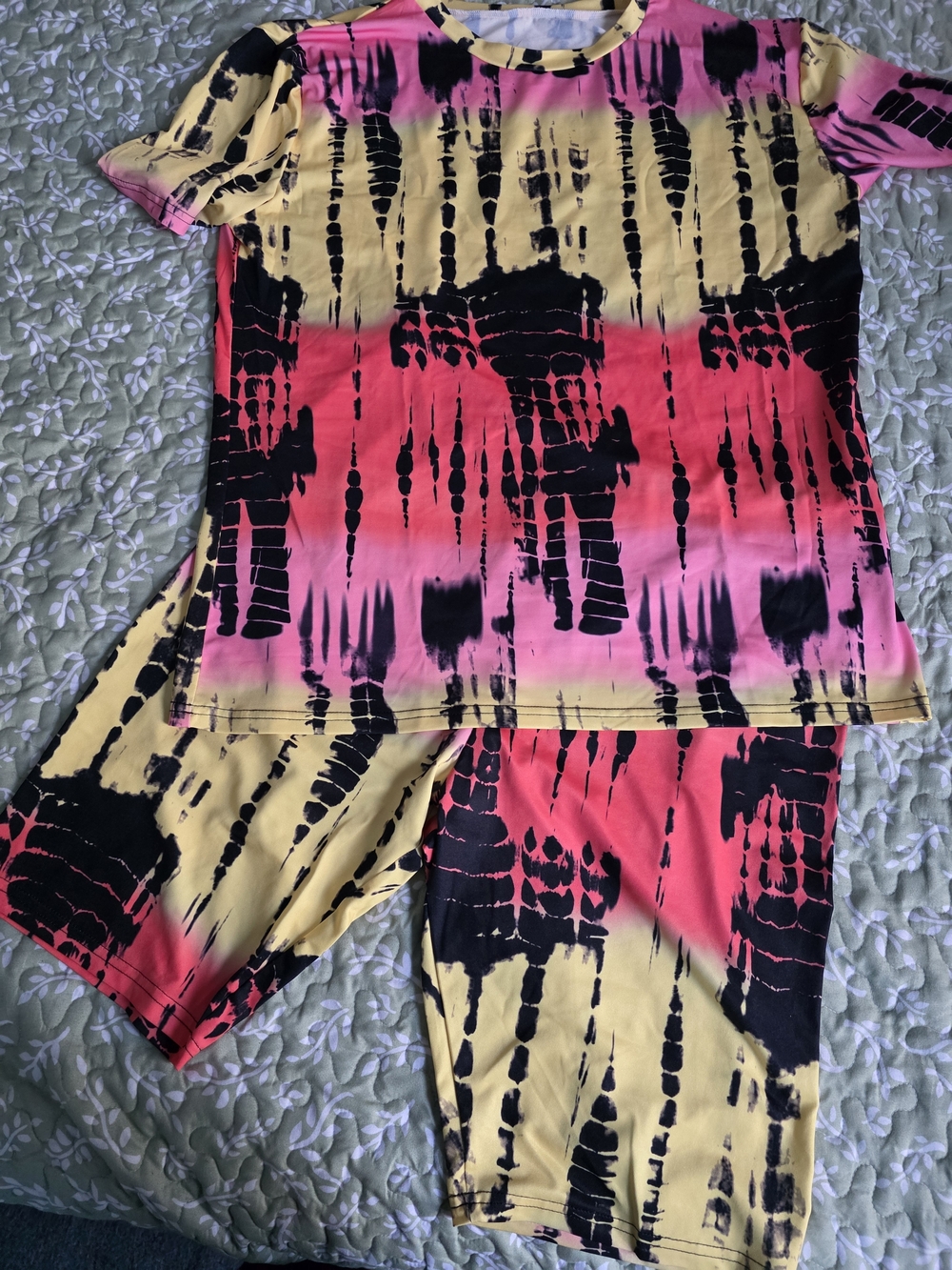 2 Pc Short Set Tye Dye